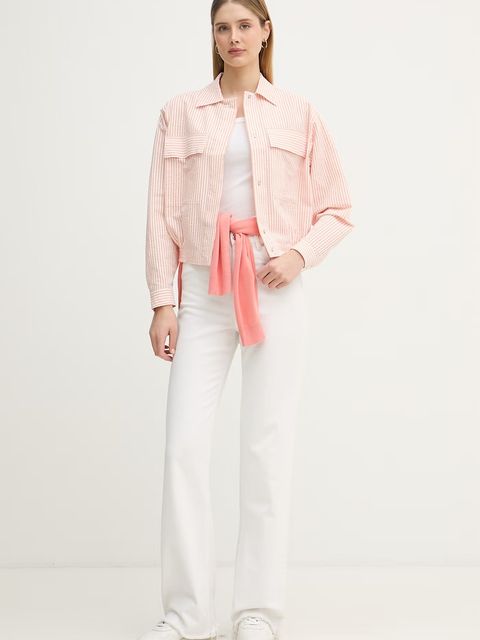 Lacoste kurtka przejściowa damska bawełniana z elastanem - zdjęcie produktu nr 1