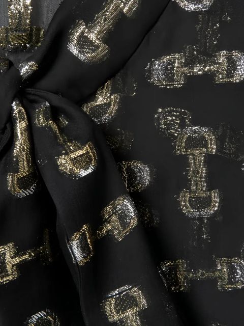 Gucci Horsebit bow-neck blouse - Black - zdjęcie produktu nr 2