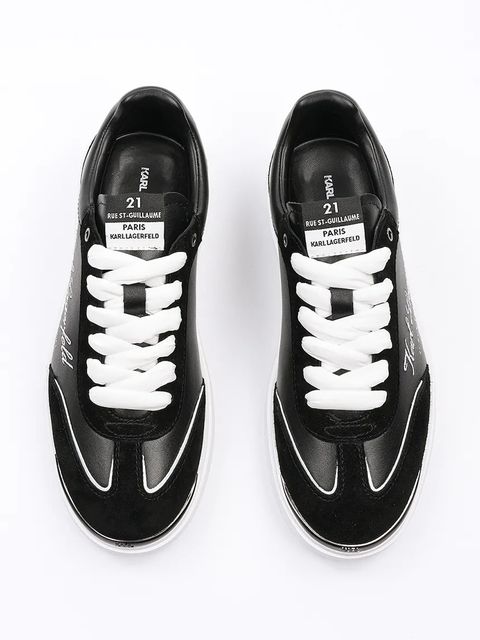 Karl Lagerfeld sneakersy skórzane ATLAS kolor czarny KL63822