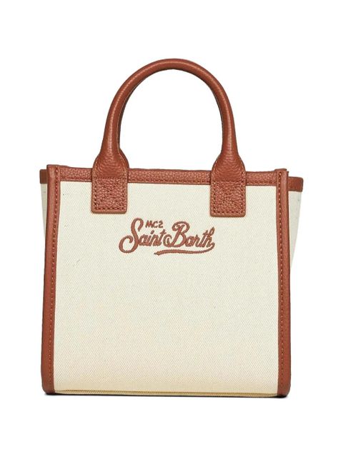 MC2 Saint Barth mini Vanity logo-embroidered tote bag - Neutrals - zdjęcie produktu nr 2