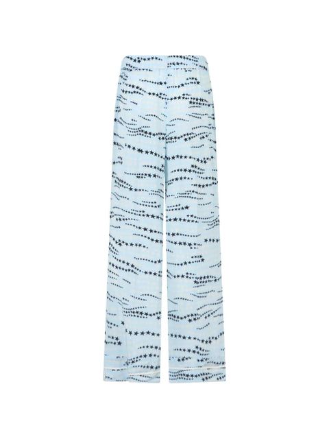 Valentino Garavani star-print trousers - Blue - zdjęcie produktu nr 2