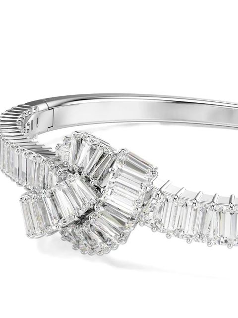 Swarovski Matrix baguette-cut knot bracelet - Silver