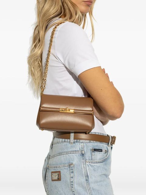 Dolce & Gabbana mini Marlene City chain-strap flap tote bag - Brown