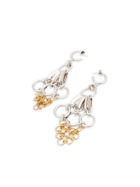ISABEL MARANT Awar circle-chain earrings - Silver