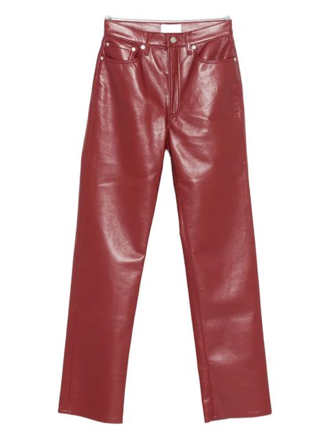 AGOLDE 90's high-waisted trousers - Red