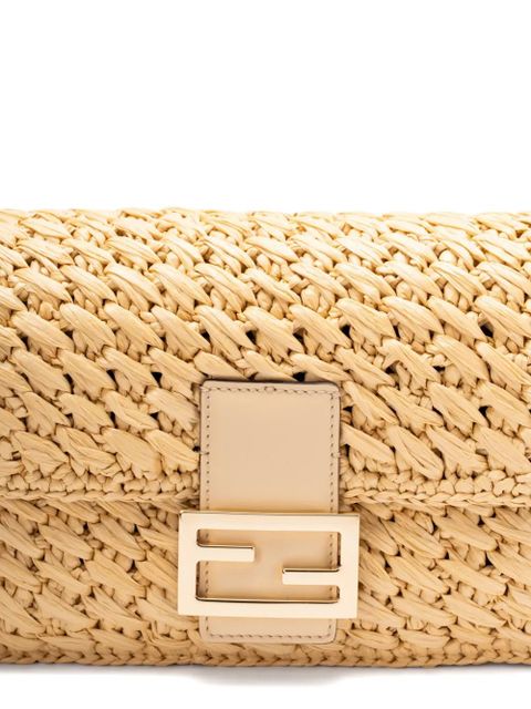 FENDI woven crossbody bag - Neutrals