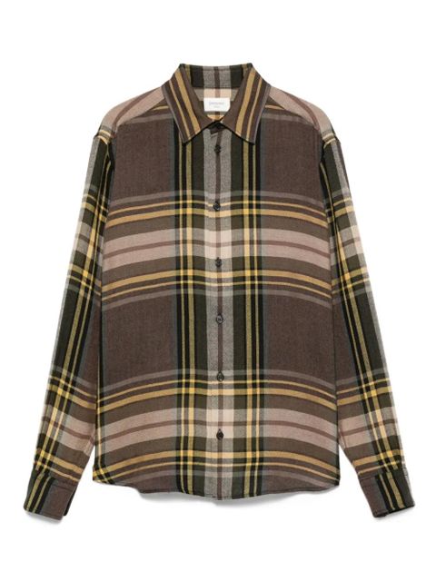 Saint Laurent plaid button-up shirt - Brown - zdjęcie produktu nr 1