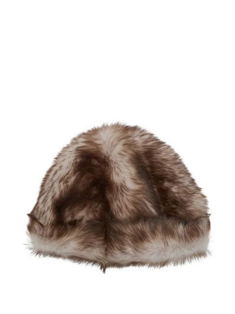 Nour Hammour Louve shearling hat - Brown - zdjęcie produktu nr 1