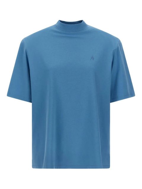The Attico embroidered crew-neck T-shirt - Blue - zdjęcie produktu nr 1