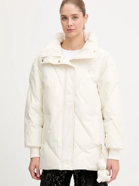 Guess kurtka STEFY kolor beżowy zimowa V5BL13 WHHZ2 - zdjęcie produktu nr 1