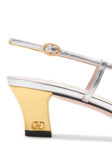 Valentino Garavani 45mm Bowow slingback pumps - Gold