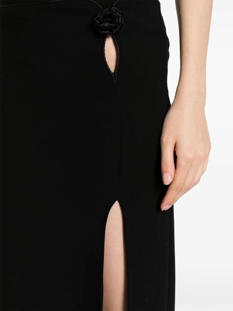 Magda Butrym Rosette cut-out maxi skirt - Black