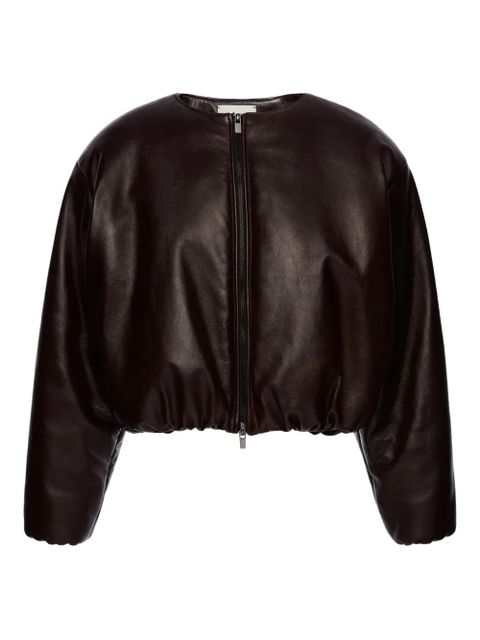 Magda Butrym balloon-sleeve bomber jacket - Brown - zdjęcie produktu nr 1