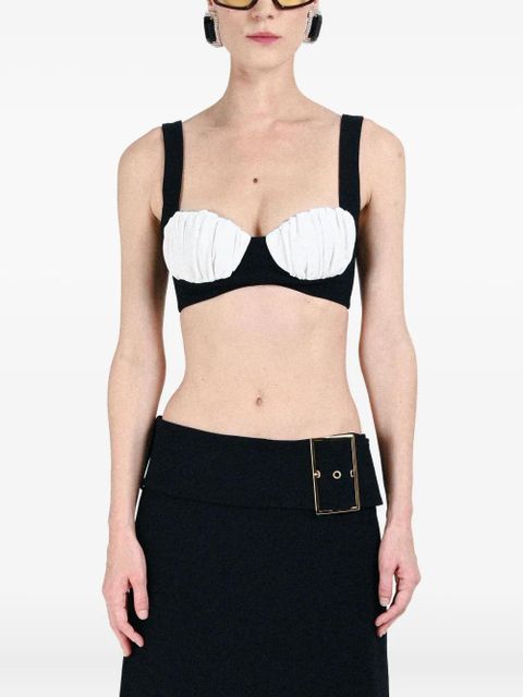 Rowen Rose gathered-cup bra - Black - zdjęcie produktu nr 1