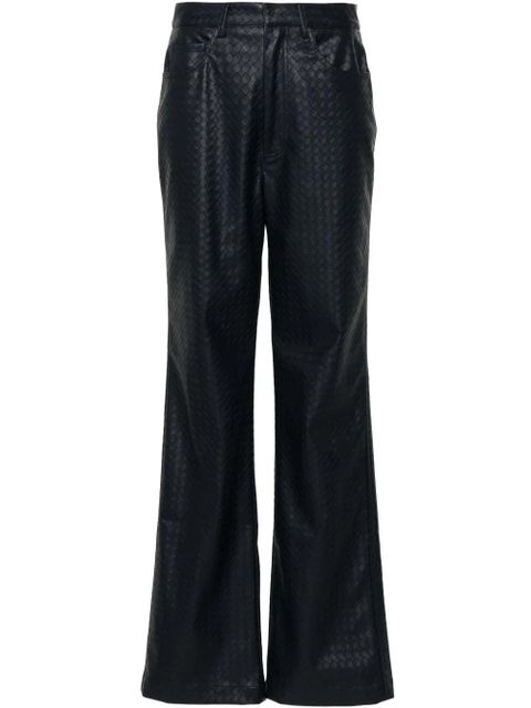 ROTATE BIRGER CHRISTENSEN braided straight-leg trousers - Blue - zdjęcie produktu nr 1