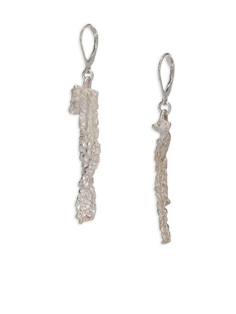 OUR LEGACY Casted Knit earrings - Silver