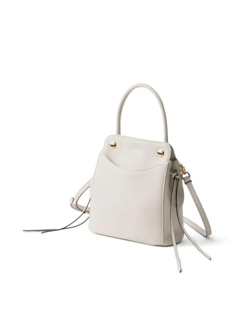 Prada Carry mini leather handbag - White