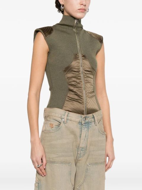 Jean Paul Gaultier ribbed-knit body - Green