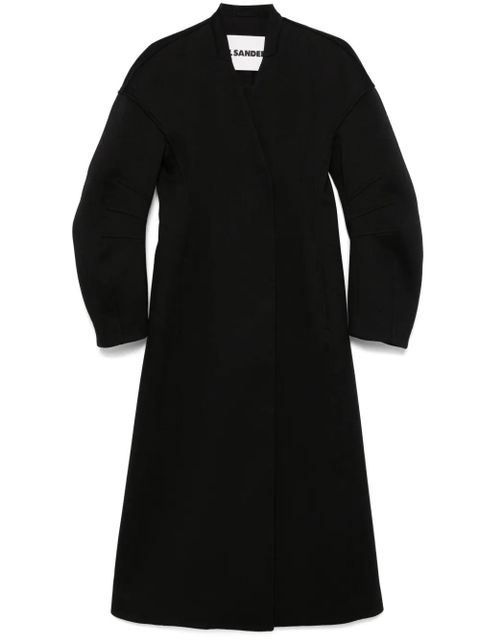 Jil Sander V-neck coat - Black - zdjęcie produktu nr 1