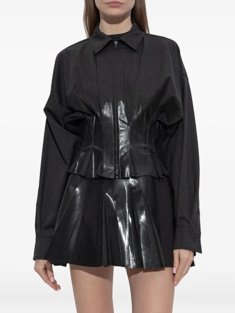 Diesel G-anbu zip pleated jacket - Black