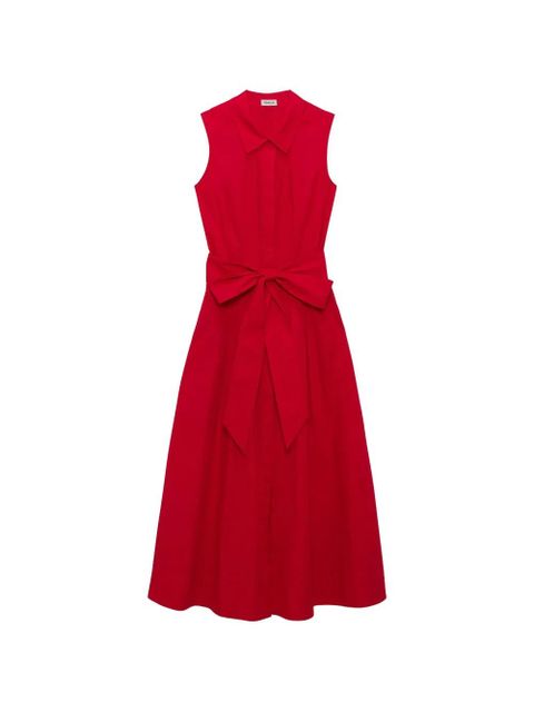 Simkhai Genny belted sleeveless midi dress - Red - zdjęcie produktu nr 1