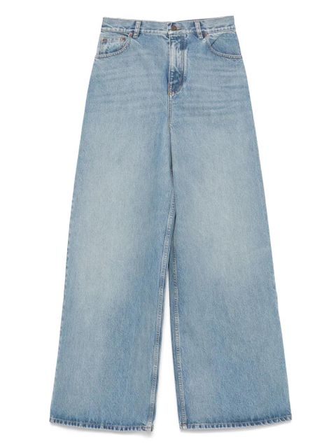 Chloé logo-patch jeans - Blue - zdjęcie produktu nr 1