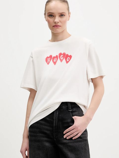 HUGO t-shirt bawełniany Vintage Tee_22 - zdjęcie produktu nr 1