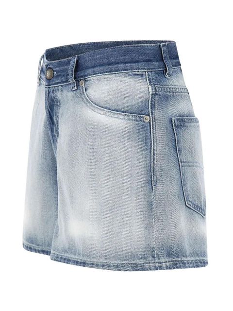 Diesel De-Helios faded high-rise shorts - Blue