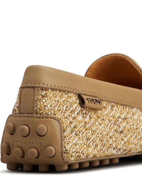 Tod's tweed loafers - Neutrals