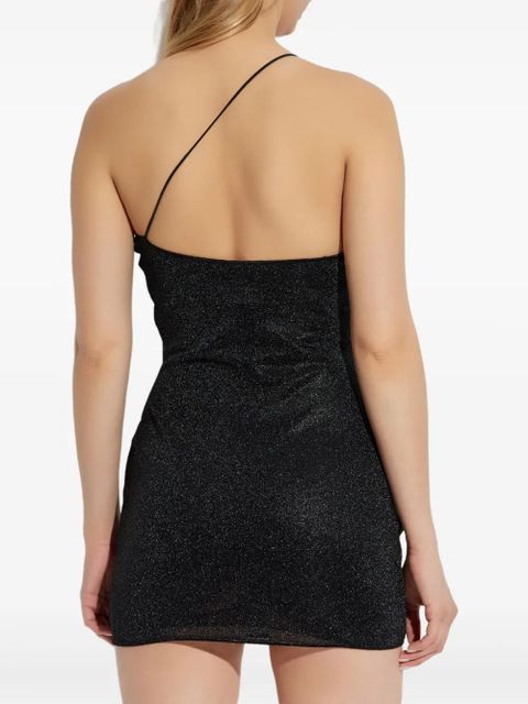 Oséree Lumière one-shoulder mini dress - Black