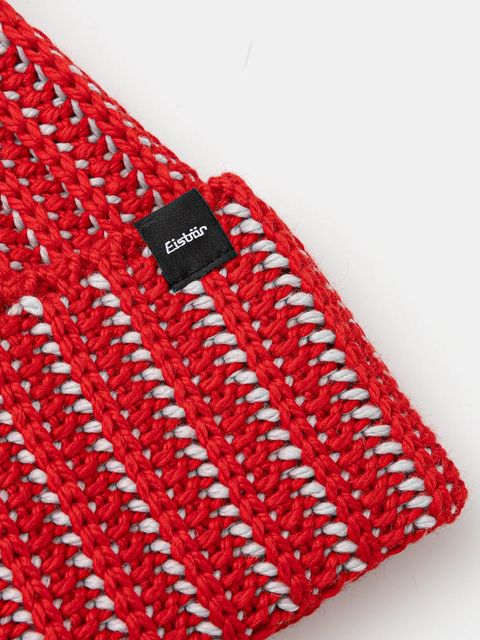 Eisbar czapka z dodatkiem wełny Ronda Pompon MÜ kolor czerwony E30977 - zdjęcie produktu nr 2