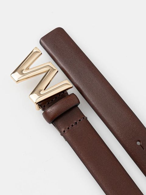 Weekend Max Mara pasek skórzany AWEST damski kolor brązowy 2615501034600 - zdjęcie produktu nr 2