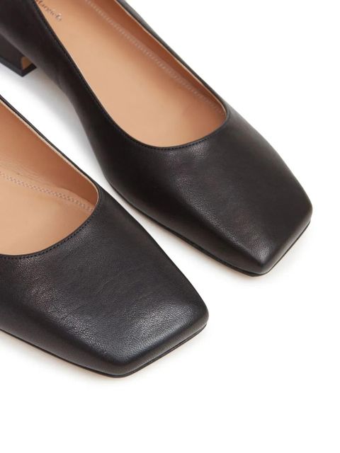 Maison Margiela Décortiqué four-stitch ballerina shoes - Black