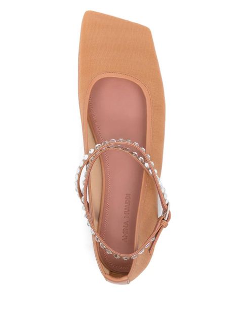 Amina Muaddi Ane ballet flats - Neutrals