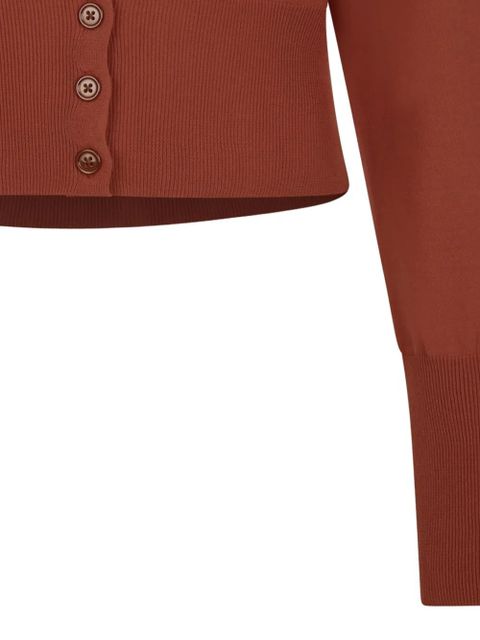 Vivienne Westwood Bea button embroidered cardigan - Brown