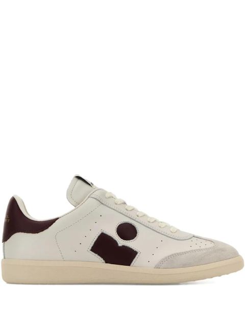 ISABEL MARANT leather logo sneakers - Neutrals - zdjęcie produktu nr 1