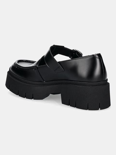 HUGO mokasyny Kris damskie kolor czarny na platformie 50551873