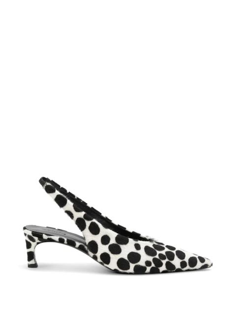 ROTATE BIRGER CHRISTENSEN fur slingback pumps - White - zdjęcie produktu nr 1