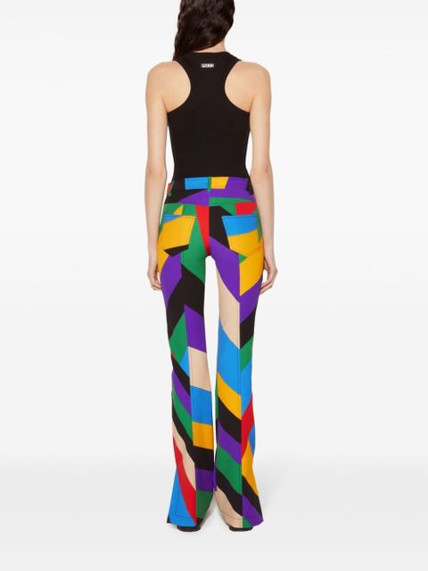 PUCCI Iride-print trousers - Purple