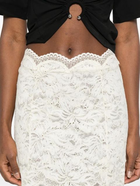 Rabanne lace maxi skirt - Neutrals