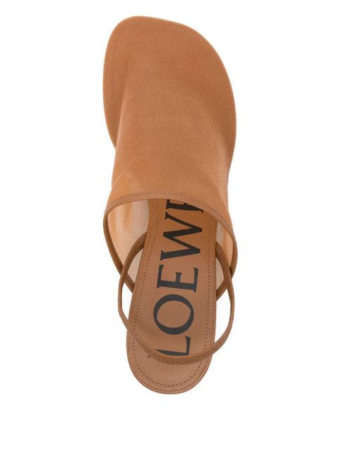 LOEWE 50mm Petal pumps - Brown