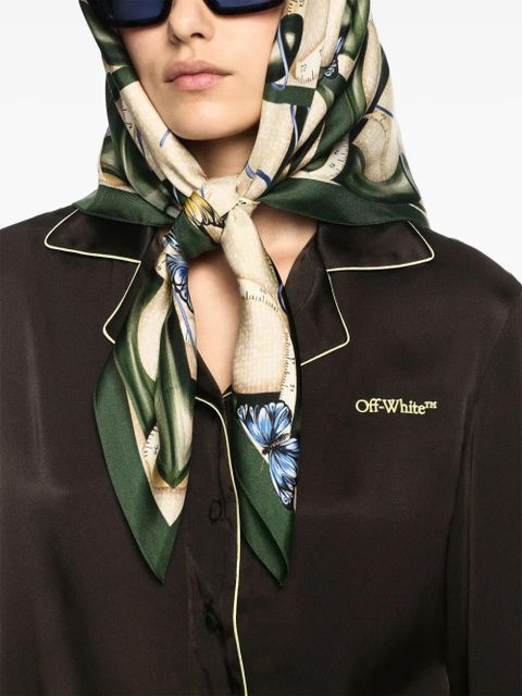 Off-White satin pyjama top - Black