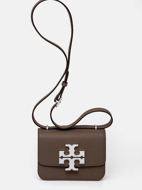 Tory Burch torebka skórzana Eleanor Pebbled kolor brązowy 155671
