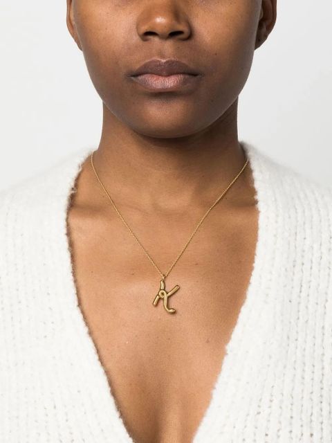 Missoma Curly Molten initial pendant necklace - Gold - zdjęcie produktu nr 2