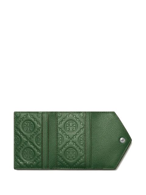 Tory Burch Pebble envelope small wallet - Green