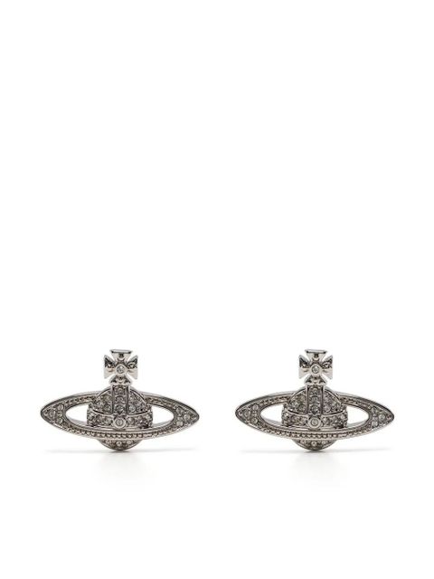 Vivienne Westwood Mini Bas Relief earrings - Silver - zdjęcie produktu nr 1