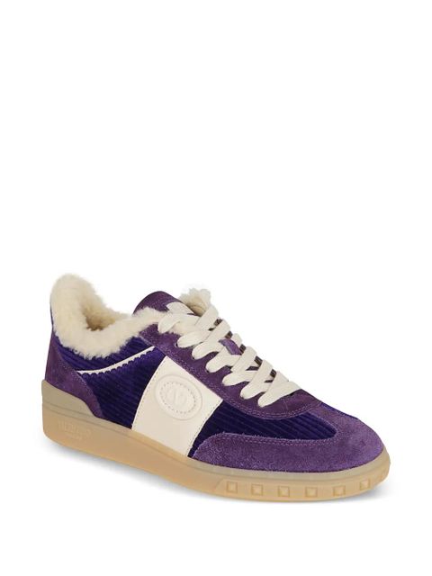 Valentino Garavani Upvillage lace-up V-logo sneakers - Purple