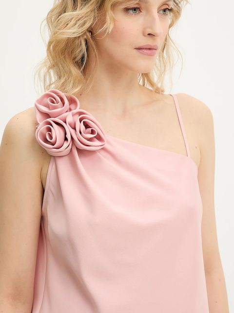 Answear.LAB bluzka damska kolor różowy gładka