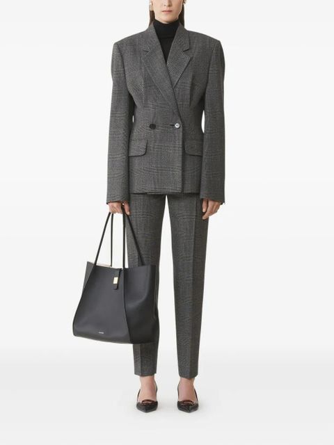 Lanvin checked double-breasted blazer - Grey