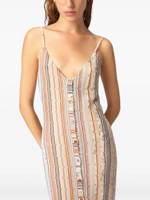 Missoni zigzag-woven maxi dress - Neutrals